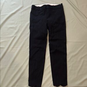 Slim-fit full-length trouser pant scalloped bottoms